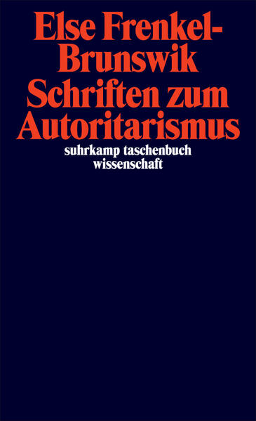 Produktbild: Schriften zum Autoritarismus | Else Frenkel-Brunswik
