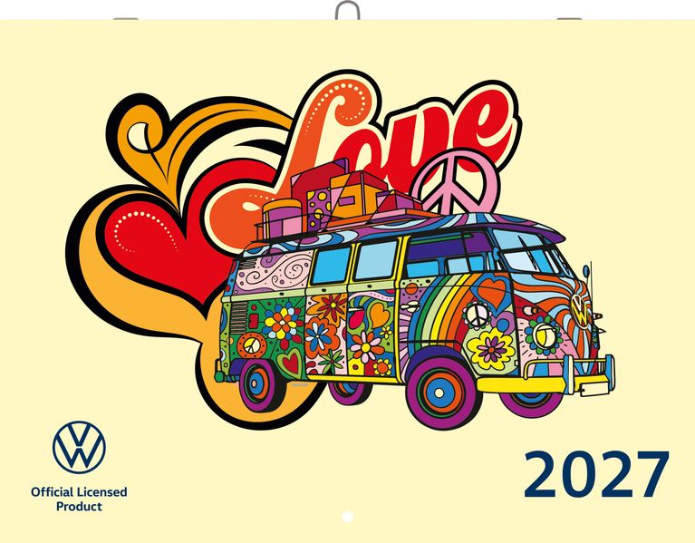 Produktbild: VW Broschürenkalender Illustrationen 2027