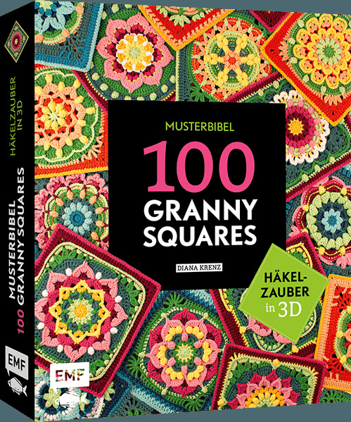 Produktbild: Musterbibel Granny Squares: Häkelzauber in 3D-Optik | Diana Krenz