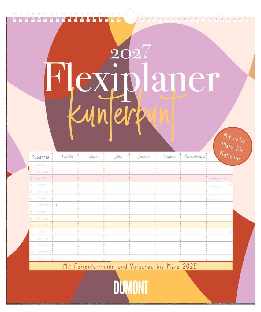 Produktbild: Flexiplaner kunterbunt 2027 | Neumann Verlage GmbH & Co. KG