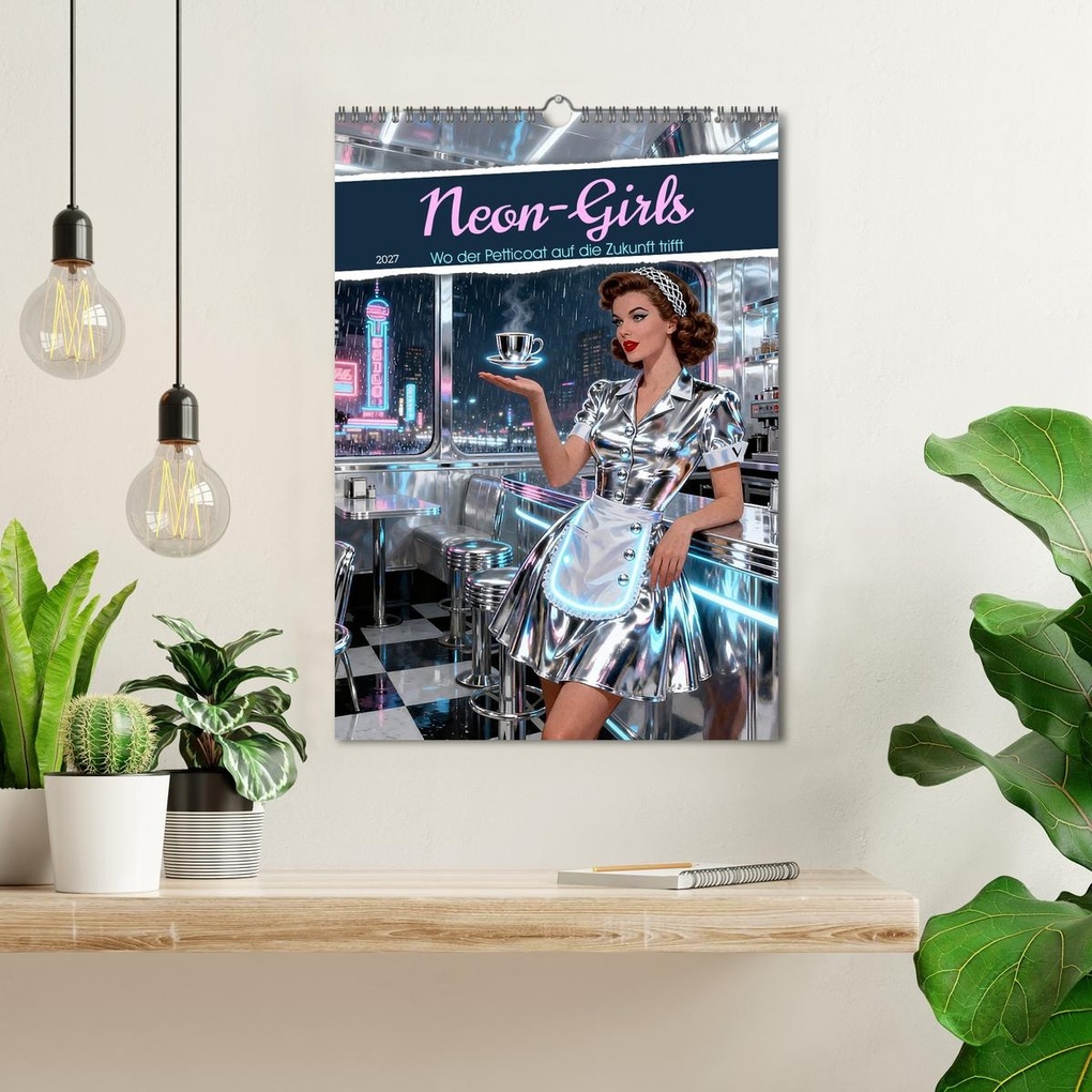 Weitere Ansicht: Neon-Girls (Wandkalender 2027 DIN A3 hoch), CALVENDO Monatskalender | Calvendo, Liam Blue