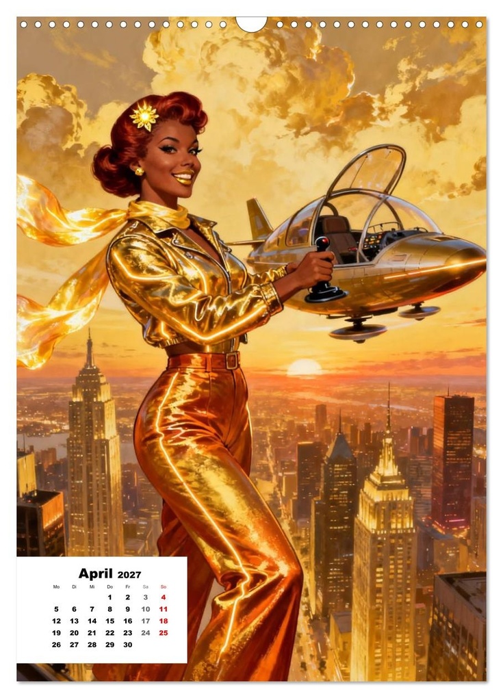 Weitere Ansicht: Neon-Girls (Wandkalender 2027 DIN A3 hoch), CALVENDO Monatskalender | Calvendo, Liam Blue