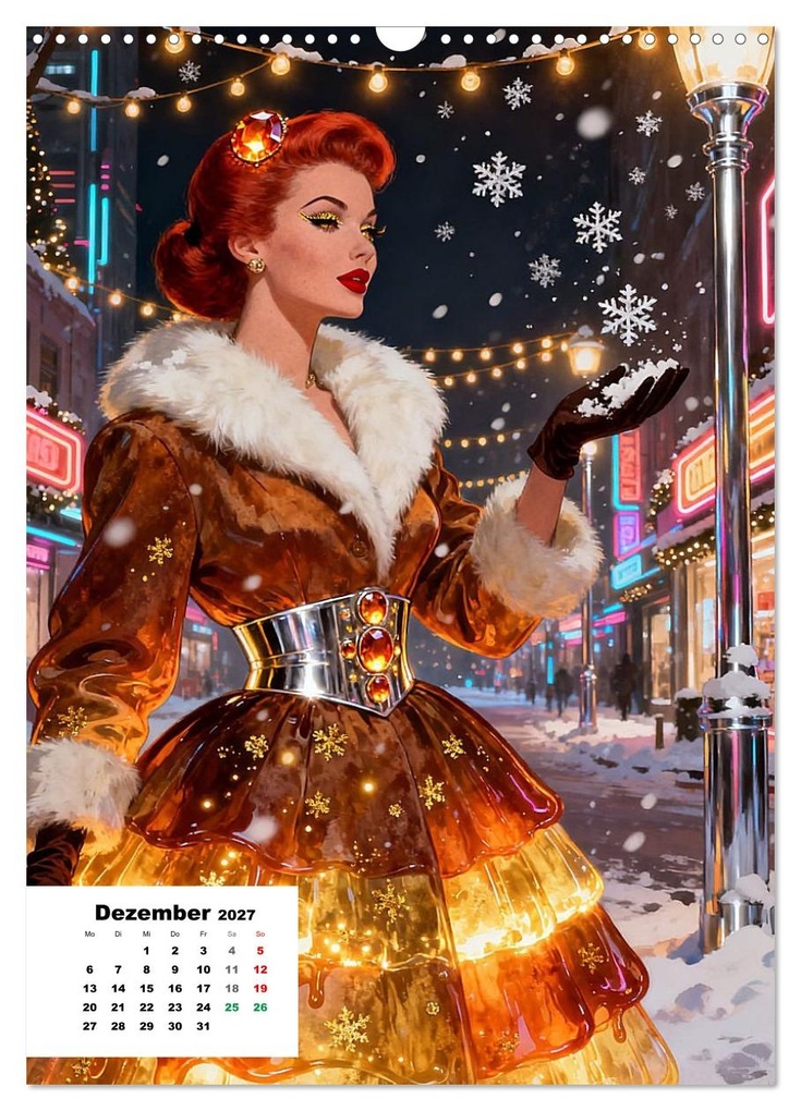 Weitere Ansicht: Neon-Girls (Wandkalender 2027 DIN A3 hoch), CALVENDO Monatskalender | Calvendo, Liam Blue