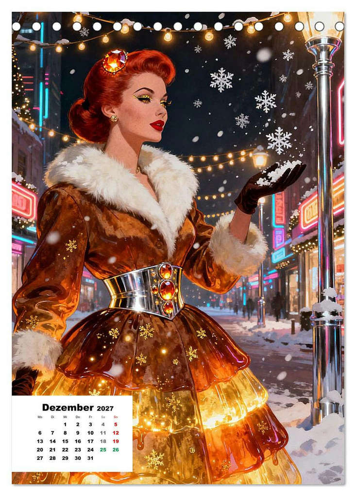 Weitere Ansicht: Neon-Girls (Tischkalender 2027 DIN A5 hoch), CALVENDO Monatskalender | Calvendo, Liam Blue