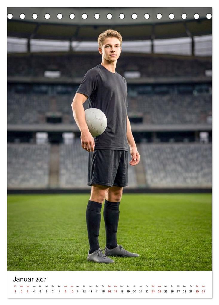 Weitere Ansicht: Am Ball - Dynamik des modernen Fußballs (Tischkalender 2027 DIN A5 hoch), CALVENDO Monatskalender | Calvendo, Lucas Winter