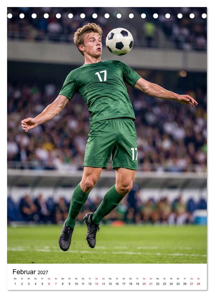Weitere Ansicht: Am Ball - Dynamik des modernen Fußballs (Tischkalender 2027 DIN A5 hoch), CALVENDO Monatskalender | Calvendo, Lucas Winter
