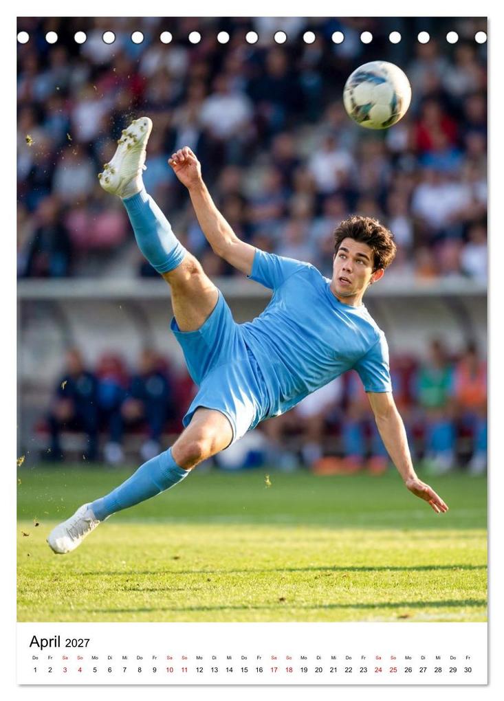 Weitere Ansicht: Am Ball - Dynamik des modernen Fußballs (Tischkalender 2027 DIN A5 hoch), CALVENDO Monatskalender | Calvendo, Lucas Winter