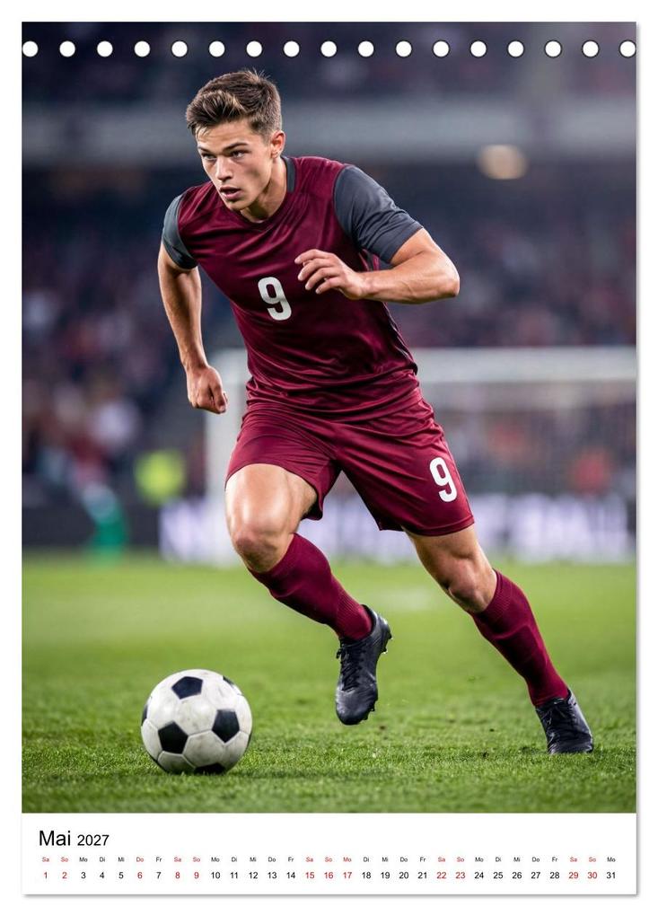 Weitere Ansicht: Am Ball - Dynamik des modernen Fußballs (Tischkalender 2027 DIN A5 hoch), CALVENDO Monatskalender | Calvendo, Lucas Winter