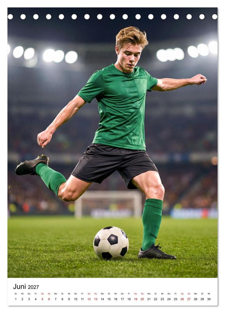 Weitere Ansicht: Am Ball - Dynamik des modernen Fußballs (Tischkalender 2027 DIN A5 hoch), CALVENDO Monatskalender | Calvendo, Lucas Winter