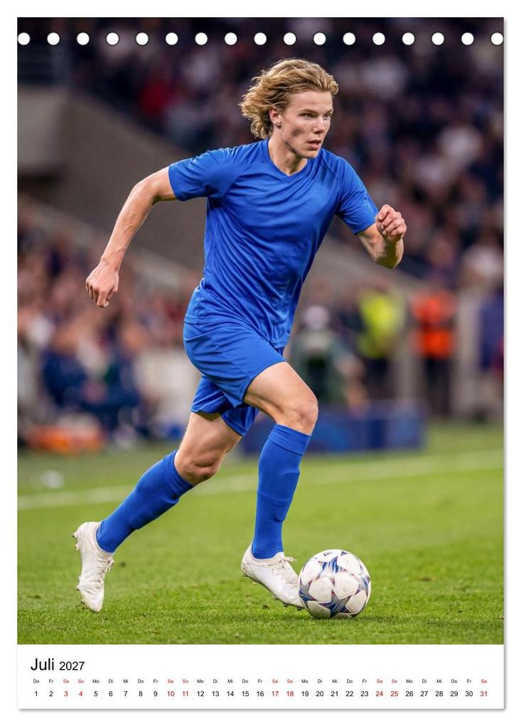 Weitere Ansicht: Am Ball - Dynamik des modernen Fußballs (Tischkalender 2027 DIN A5 hoch), CALVENDO Monatskalender | Calvendo, Lucas Winter