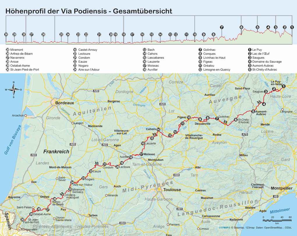 Weitere Ansicht: Frankreich: Jakobsweg Via Podiensis von Le Puy-en-Velay nach Saint-Jean-Pied-de-Port | Hartmut Engel