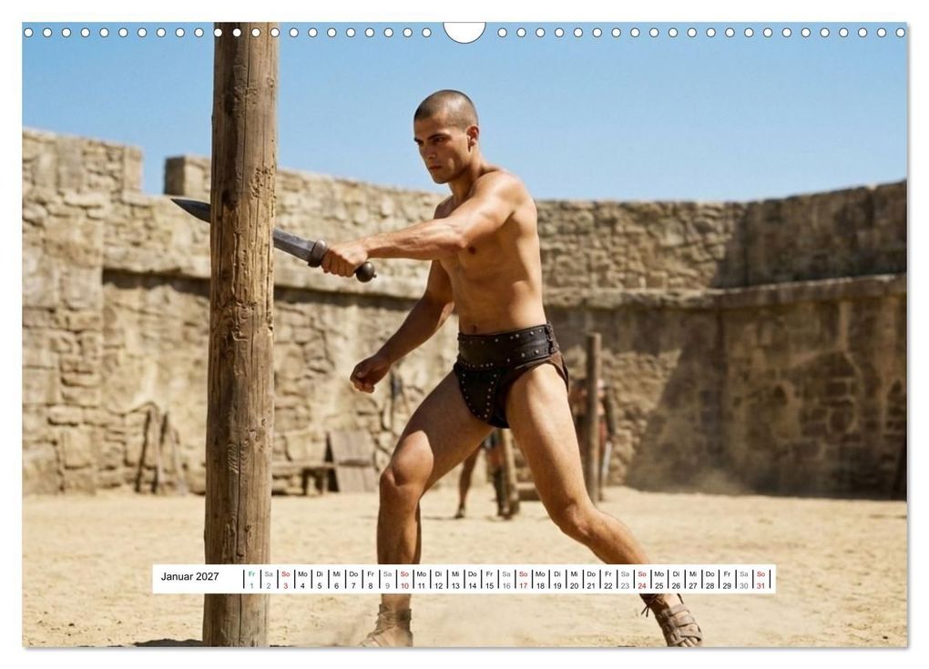 Weitere Ansicht: Echte Kerle - Gladiatoren (Wandkalender 2027 DIN A3 quer), CALVENDO Monatskalender | Liam Blue, Calvendo