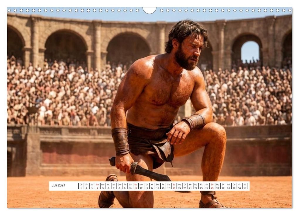 Weitere Ansicht: Echte Kerle - Gladiatoren (Wandkalender 2027 DIN A3 quer), CALVENDO Monatskalender | Liam Blue, Calvendo