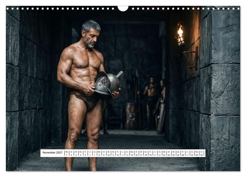 Weitere Ansicht: Echte Kerle - Gladiatoren (Wandkalender 2027 DIN A3 quer), CALVENDO Monatskalender | Liam Blue, Calvendo