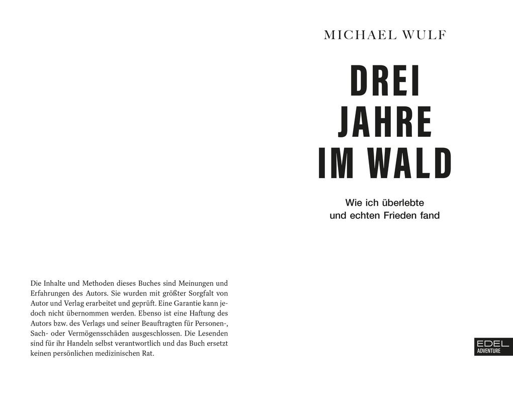 Weitere Ansicht: Drei Jahre im Wald | Michael Wulf