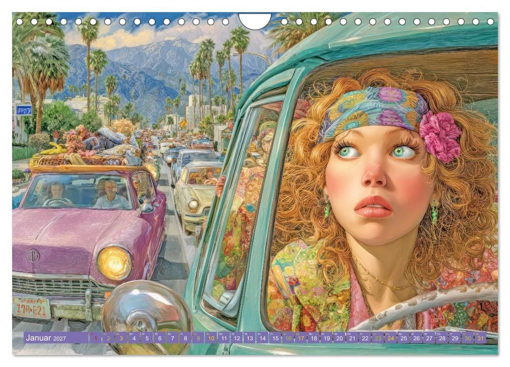 Weitere Ansicht: Verkehrschaos - Wahnsinn trifft Humor (Wandkalender 2027 DIN A4 quer), CALVENDO Monatskalender | Liselotte Brunner-Klaus, Calvendo
