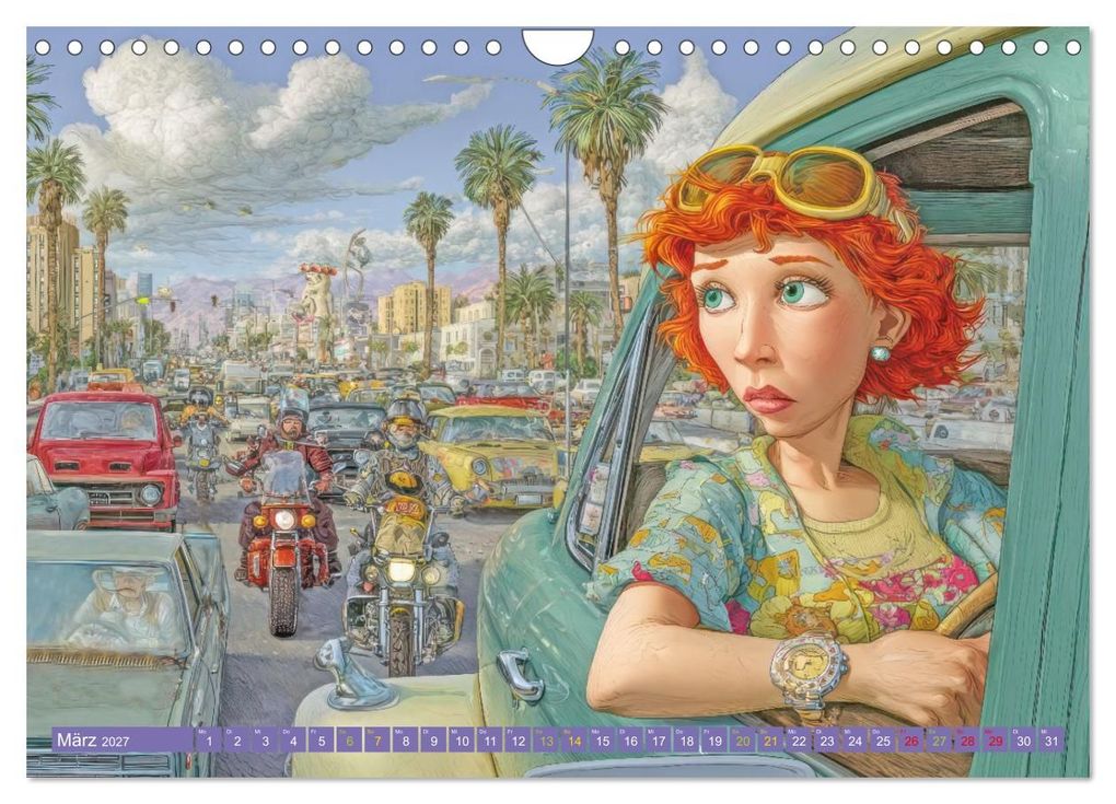 Weitere Ansicht: Verkehrschaos - Wahnsinn trifft Humor (Wandkalender 2027 DIN A4 quer), CALVENDO Monatskalender | Liselotte Brunner-Klaus, Calvendo