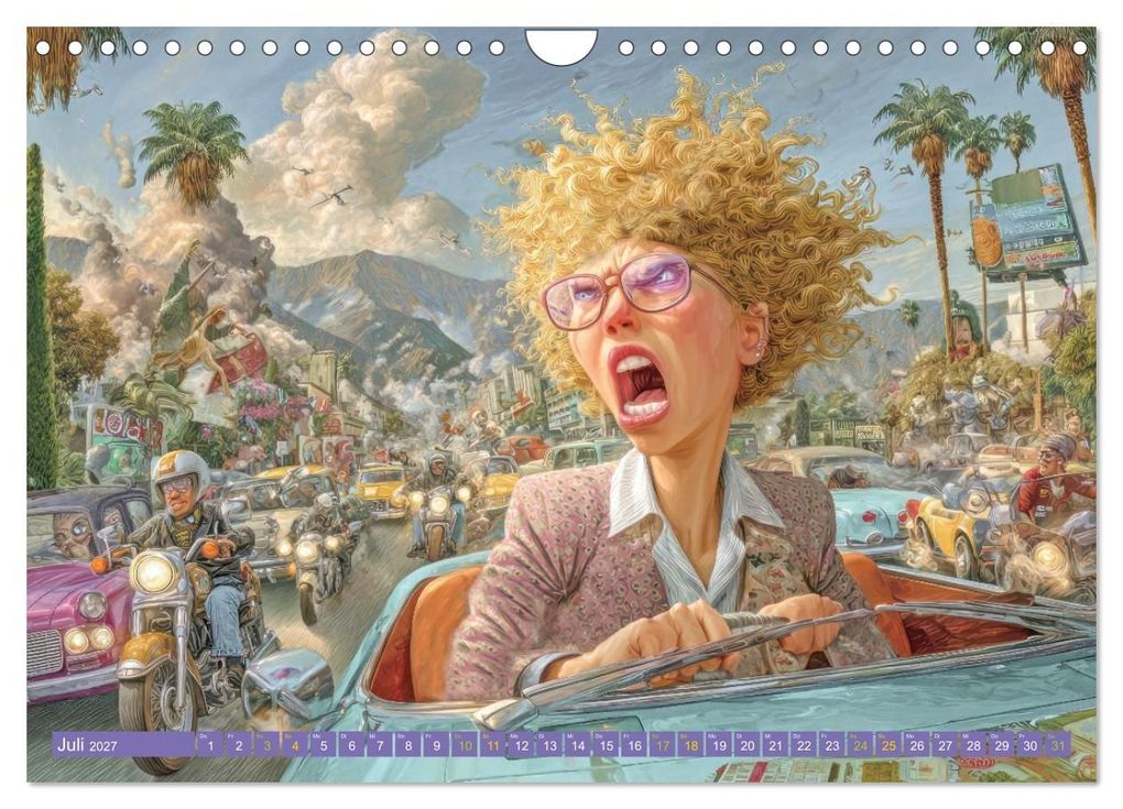 Weitere Ansicht: Verkehrschaos - Wahnsinn trifft Humor (Wandkalender 2027 DIN A4 quer), CALVENDO Monatskalender | Liselotte Brunner-Klaus, Calvendo