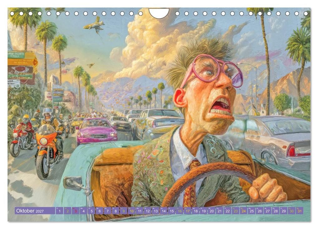 Weitere Ansicht: Verkehrschaos - Wahnsinn trifft Humor (Wandkalender 2027 DIN A4 quer), CALVENDO Monatskalender | Liselotte Brunner-Klaus, Calvendo