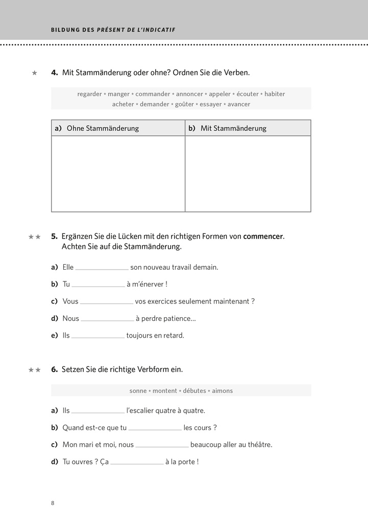 Weitere Ansicht: PONS Verben & Zeiten üben Französisch