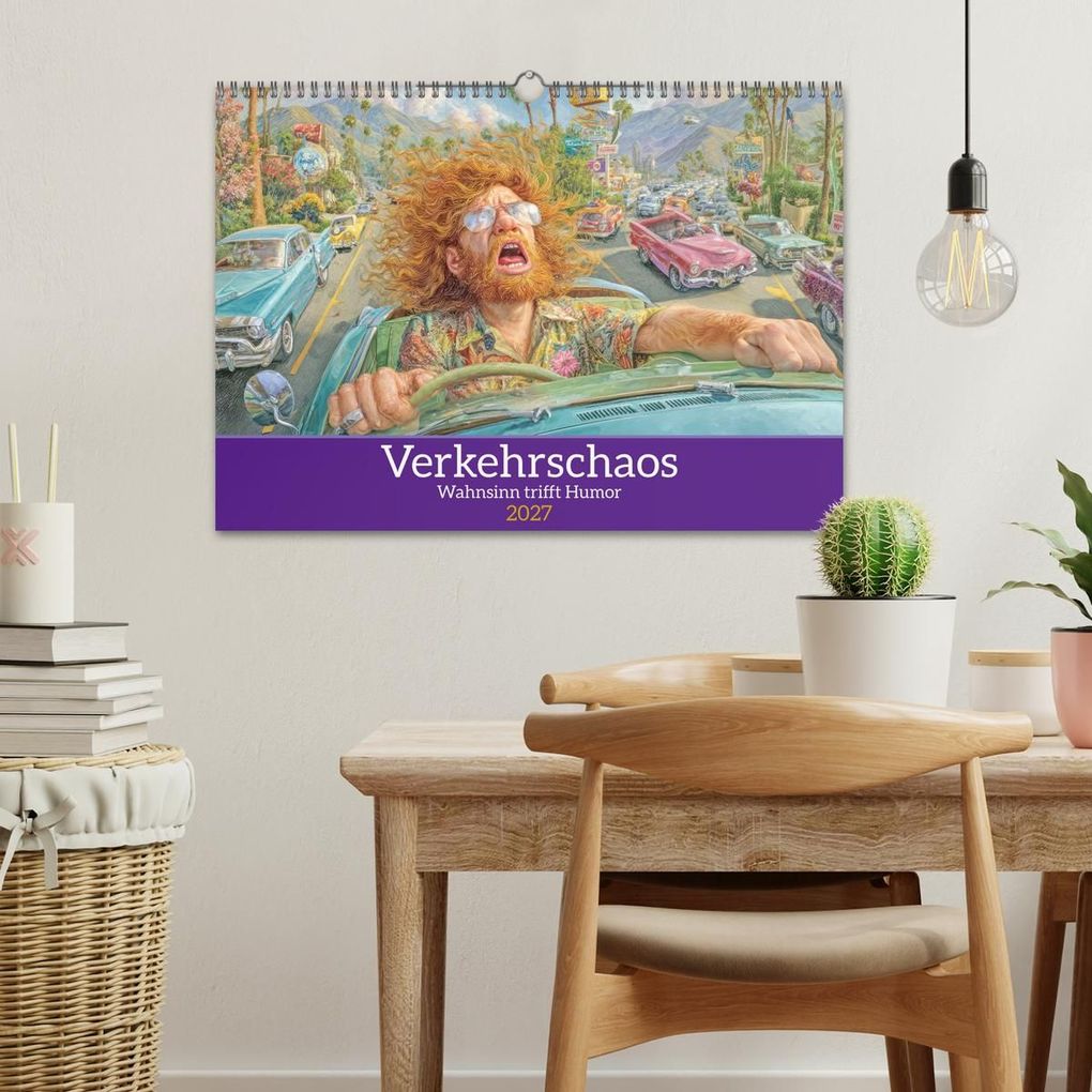 Weitere Ansicht: Verkehrschaos - Wahnsinn trifft Humor (Wandkalender 2027 DIN A3 quer), CALVENDO Monatskalender | Liselotte Brunner-Klaus, Calvendo