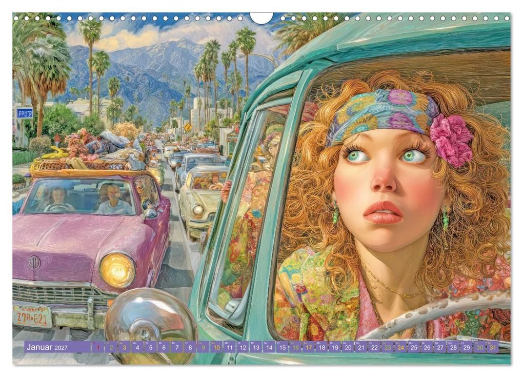 Weitere Ansicht: Verkehrschaos - Wahnsinn trifft Humor (Wandkalender 2027 DIN A3 quer), CALVENDO Monatskalender | Liselotte Brunner-Klaus, Calvendo