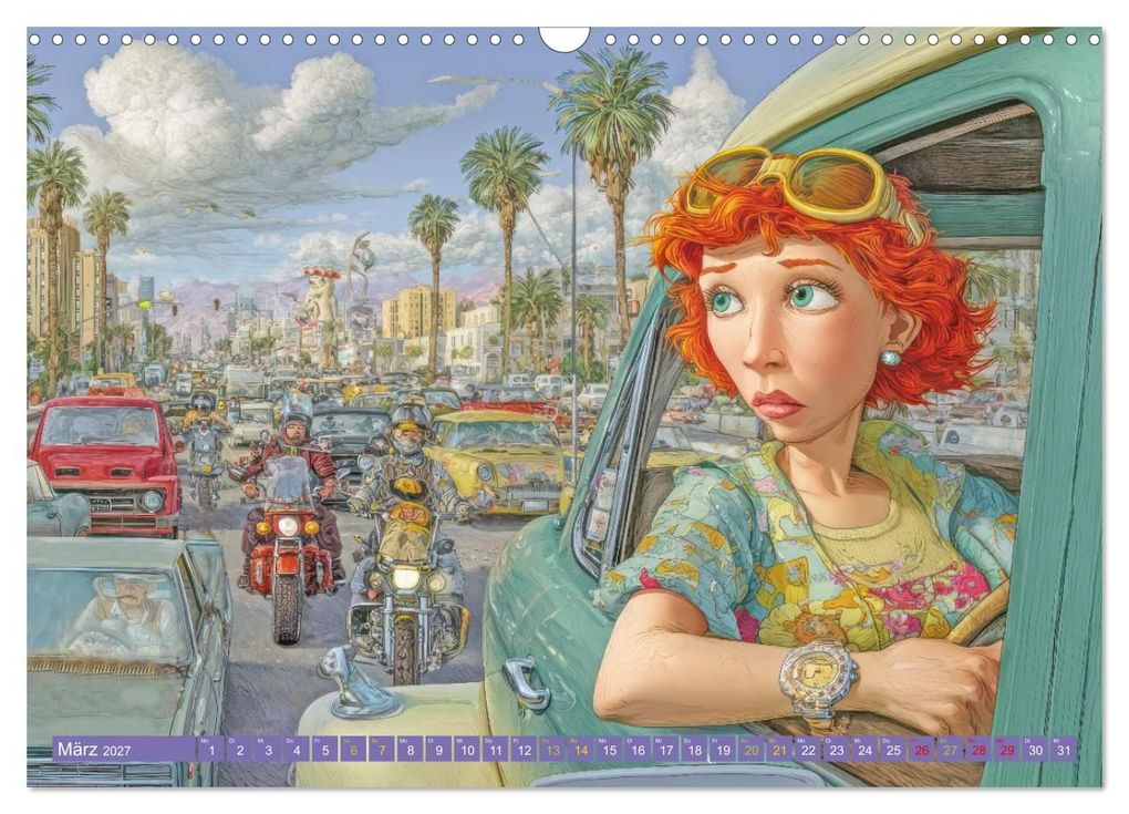 Weitere Ansicht: Verkehrschaos - Wahnsinn trifft Humor (Wandkalender 2027 DIN A3 quer), CALVENDO Monatskalender | Liselotte Brunner-Klaus, Calvendo