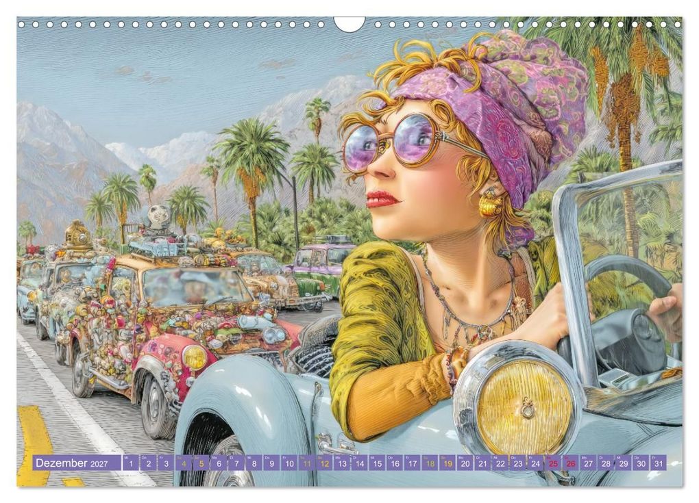 Weitere Ansicht: Verkehrschaos - Wahnsinn trifft Humor (Wandkalender 2027 DIN A3 quer), CALVENDO Monatskalender | Liselotte Brunner-Klaus, Calvendo