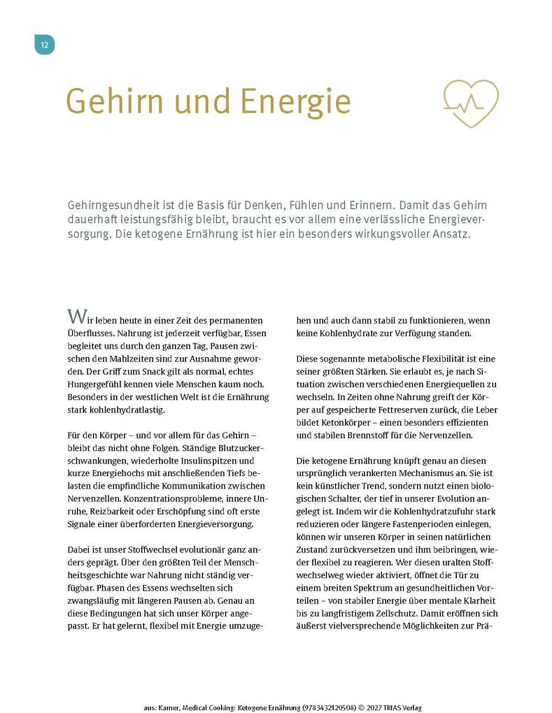 Weitere Ansicht: Medical Cooking: Ketogene Ernährung | Brigitte Karner, Wolfgang Karner
