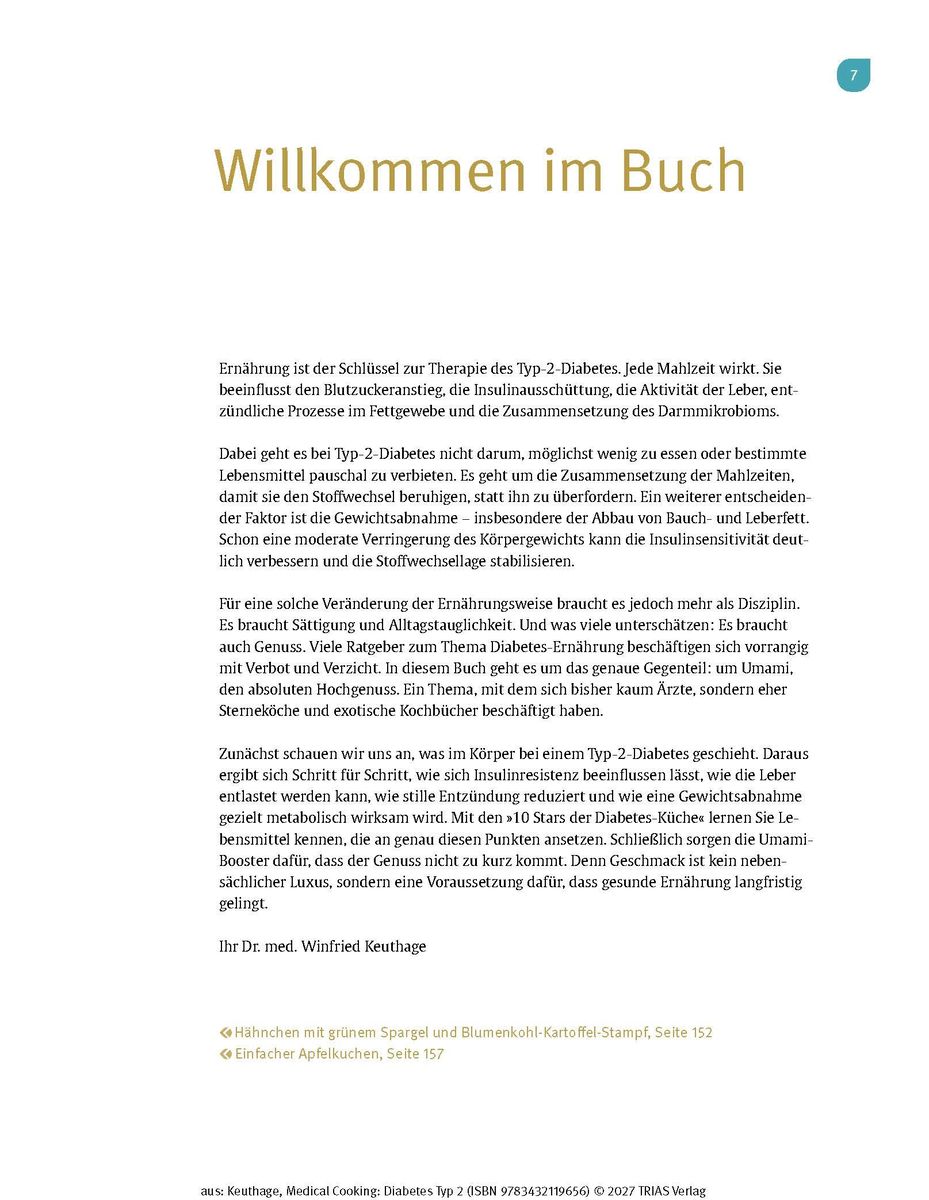 Weitere Ansicht: Medical Cooking: Diabetes Typ 2 | Winfried Keuthage, Snezhina Yordanova