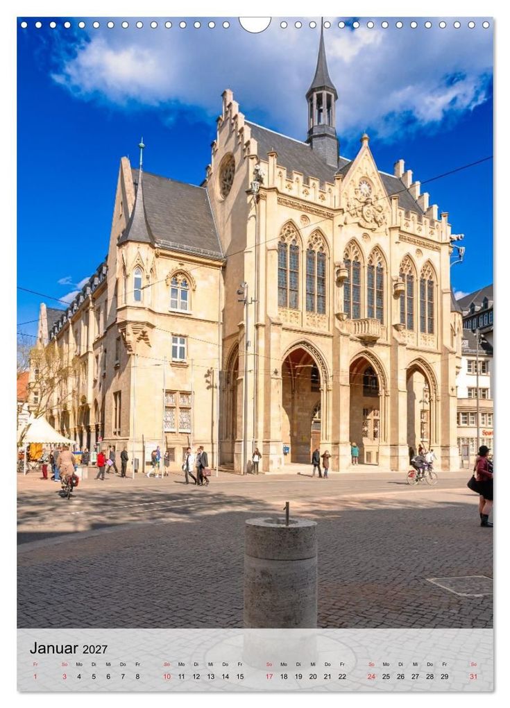 Weitere Ansicht: Ein Blick auf Erfurt in Farbe (Wandkalender 2027 DIN A3 hoch), CALVENDO Monatskalender | Markus W. Lambrecht, Calvendo