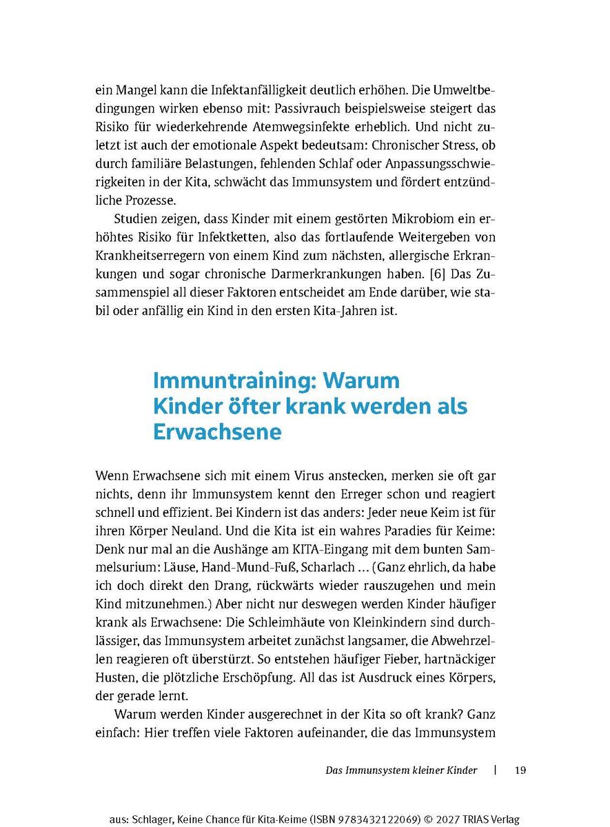 Weitere Ansicht: Keine Chance für Kita-Keime | Celine Schlager