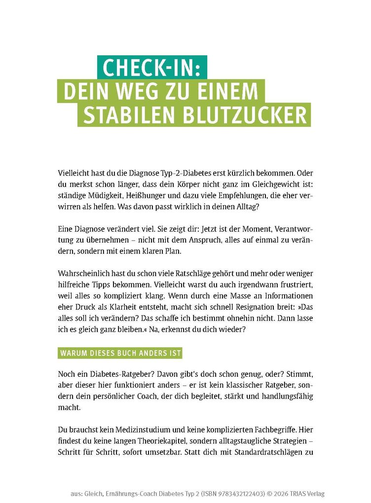 Weitere Ansicht: Ernährungs-Coach Diabetes Typ 2 | Nina Gleich