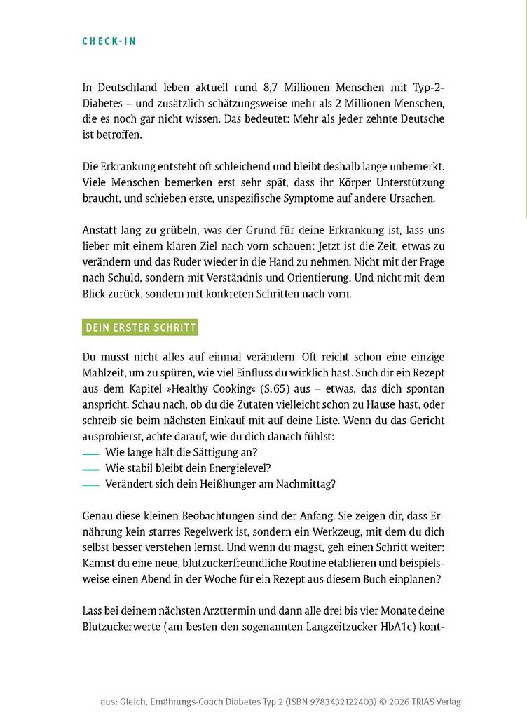 Weitere Ansicht: Ernährungs-Coach Diabetes Typ 2 | Nina Gleich