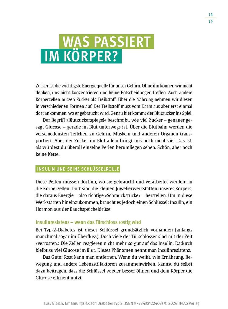 Weitere Ansicht: Ernährungs-Coach Diabetes Typ 2 | Nina Gleich