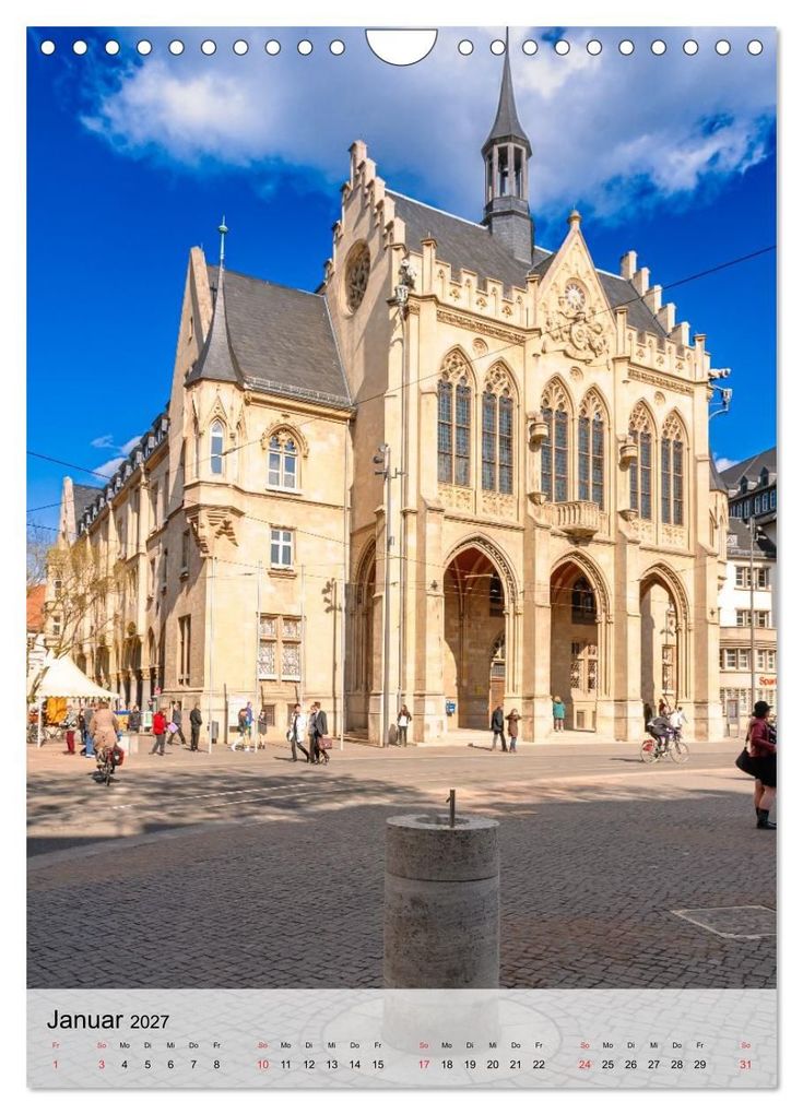 Weitere Ansicht: Ein Blick auf Erfurt in Farbe (Wandkalender 2027 DIN A4 hoch), CALVENDO Monatskalender | Markus W. Lambrecht, Calvendo