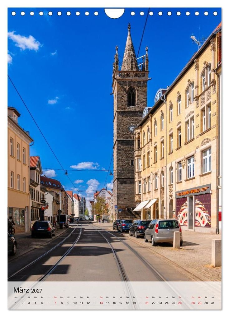 Weitere Ansicht: Ein Blick auf Erfurt in Farbe (Wandkalender 2027 DIN A4 hoch), CALVENDO Monatskalender | Markus W. Lambrecht, Calvendo