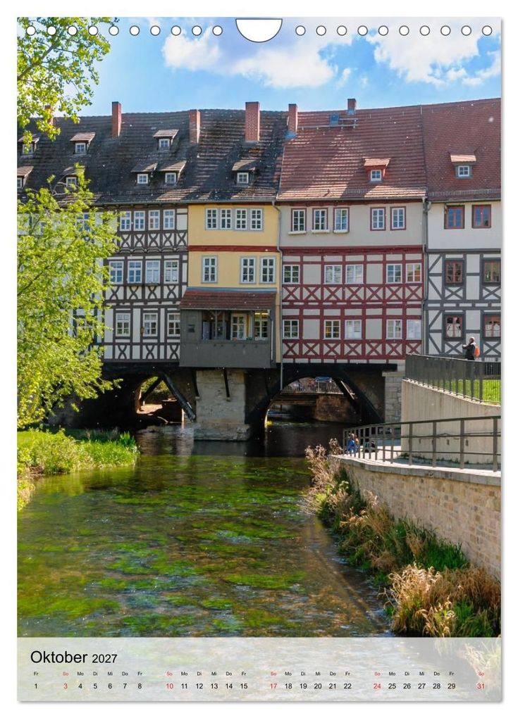 Weitere Ansicht: Ein Blick auf Erfurt in Farbe (Wandkalender 2027 DIN A4 hoch), CALVENDO Monatskalender | Markus W. Lambrecht, Calvendo