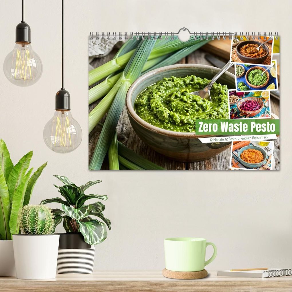 Weitere Ansicht: Zero Waste Pesto - 12 Monate, 12 Reste, unendlich Geschmack (Wandkalender 2027 DIN A4 quer), CALVENDO Monatskalender | Fred Schimak, Calvendo