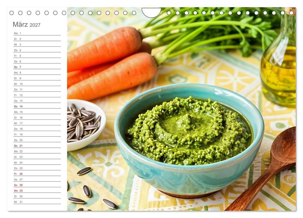 Weitere Ansicht: Zero Waste Pesto - 12 Monate, 12 Reste, unendlich Geschmack (Wandkalender 2027 DIN A4 quer), CALVENDO Monatskalender | Fred Schimak, Calvendo