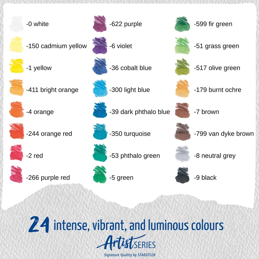 Weitere Ansicht: STAEDTLER Farbstifte aquarell Mars, Aquarellstifte, 24er Etui