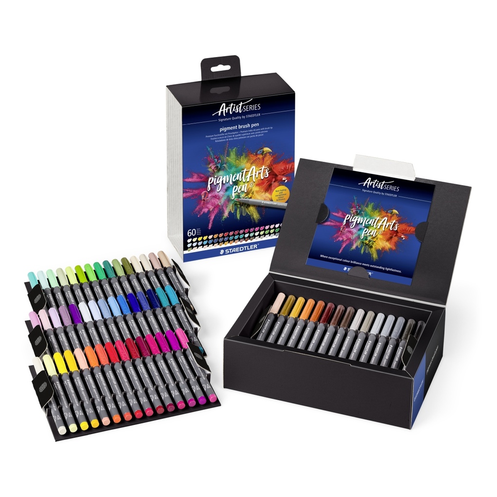 Weitere Ansicht: STAEDTLER pigment brush pen, 60er Set