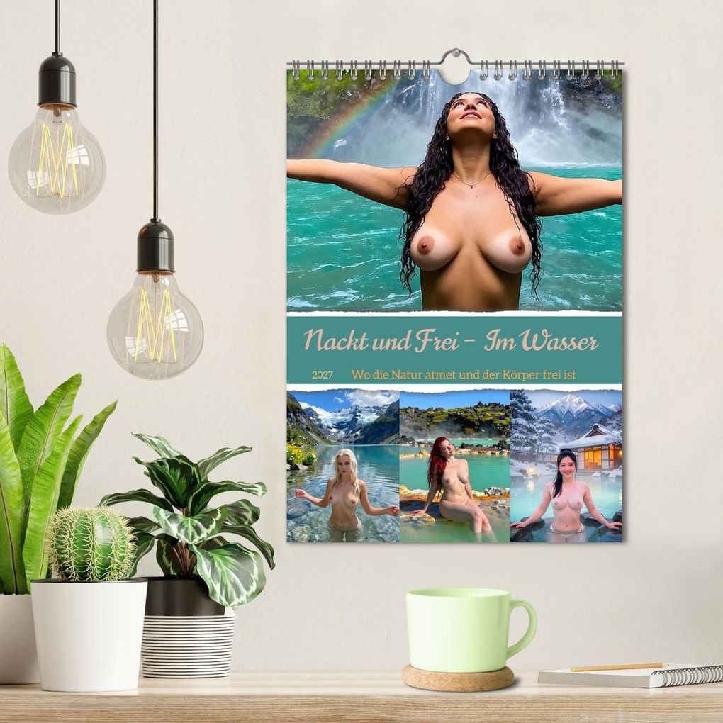 Weitere Ansicht: Nackt und Frei - Im Wasser (Wandkalender 2027 DIN A4 hoch), CALVENDO Monatskalender | Calvendo, Liam Blue