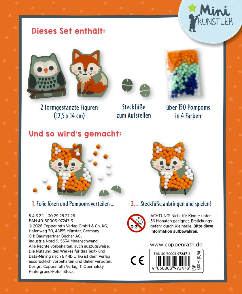 Weitere Ansicht: Mein kleines Bastelset: Pompom-Figuren