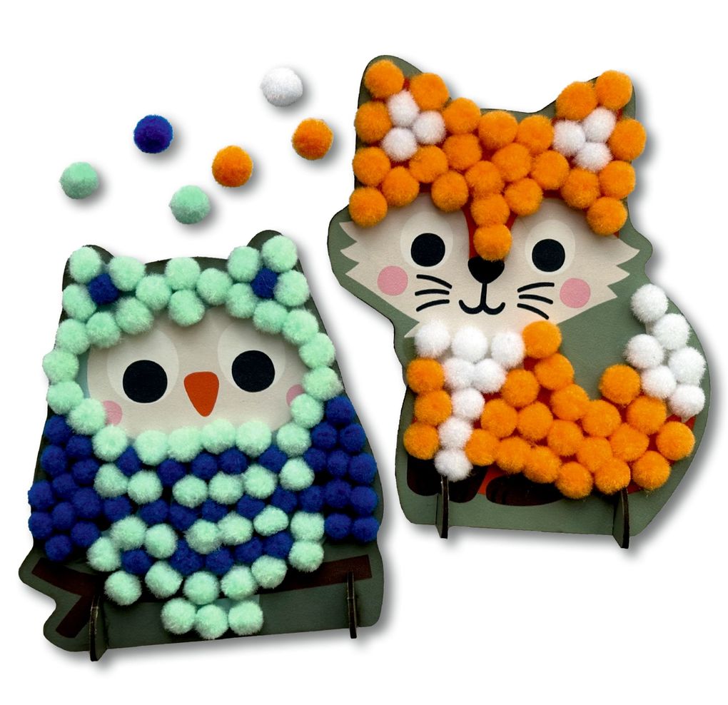 Weitere Ansicht: Mein kleines Bastelset: Pompom-Figuren