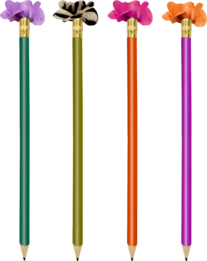 Weitere Ansicht: Karte mit Bleistift - Blumengrüße - Schöner Schenken