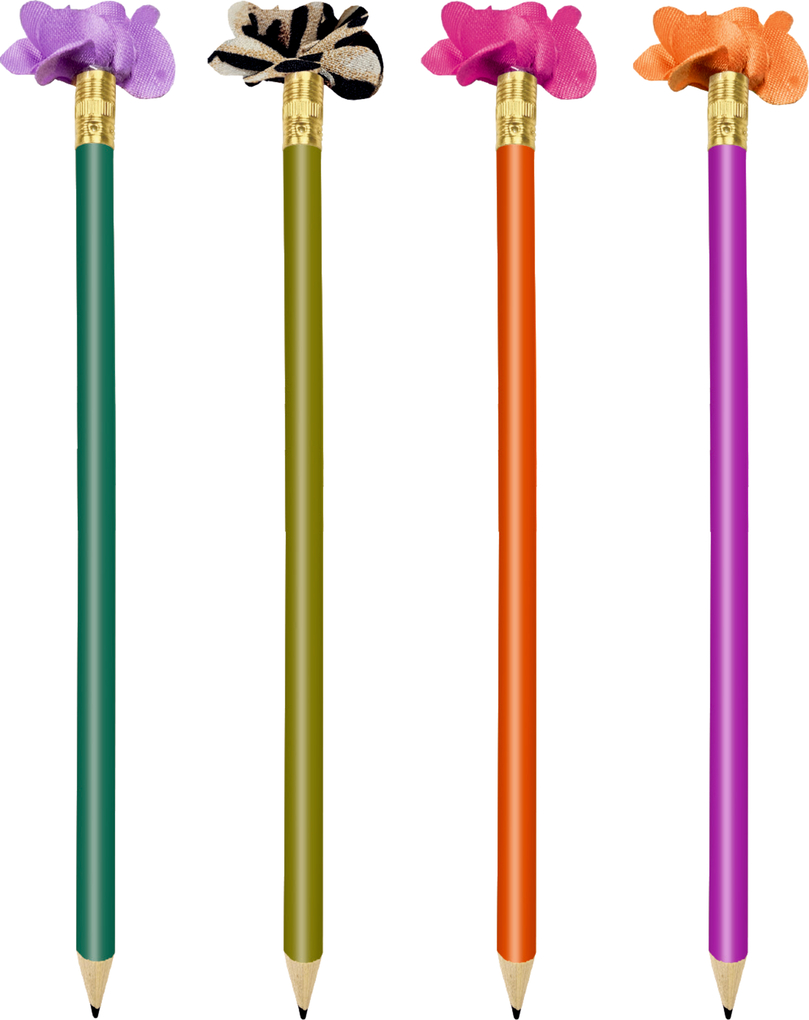 Weitere Ansicht: Karte mit Bleistift - Blumengrüße - Schöner Schenken