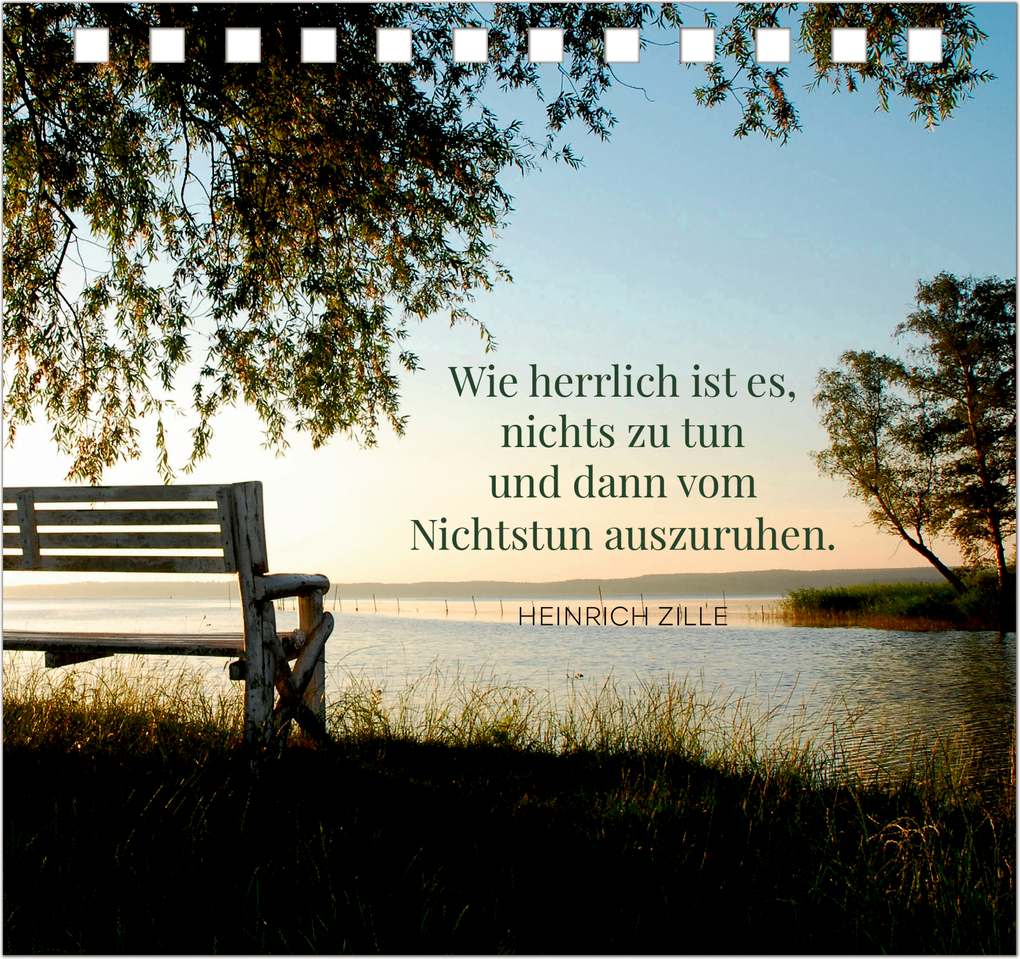 Weitere Ansicht: In der Ruhe liegt das Glück