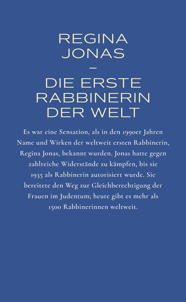 Weitere Ansicht: Regina Jonas | Ulrike Offenberg, Martin Heimbucher