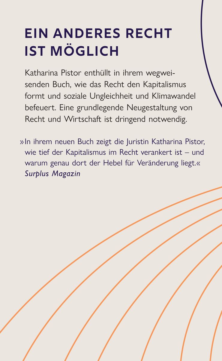 Weitere Ansicht: Das Gesetz des Kapitalismus und wie wir es überwinden | Katharina Pistor